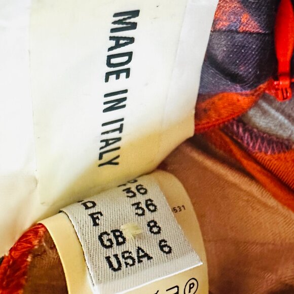 Cacharel Dress- stunning cut and pattern- size US 6 - Picture 9 of 15